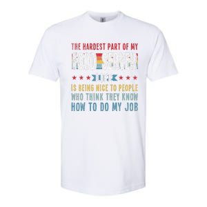 Funny Profession Quote Food Server Softstyle CVC T-Shirt