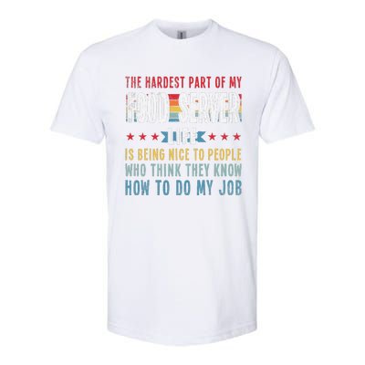 Funny Profession Quote Food Server Softstyle® CVC T-Shirt