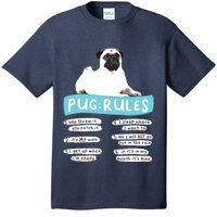 Funny Pug Rules Tee Pug Lover Shirts Pug Owner T-Shirt