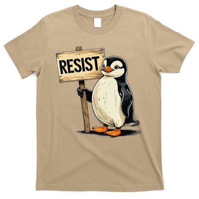 Funny Penguin Resist Cool Penguins Resist T-Shirt