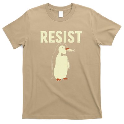 Funny Penguin Resist Penguins Protest Against Tariffs T-Shirt