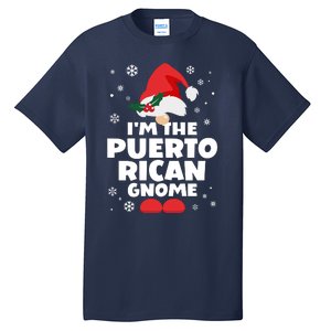 Funny Puerto Rican Gnome Family Matching Group Christmas Tall T-Shirt