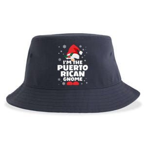 Funny Puerto Rican Gnome Family Matching Group Christmas Sustainable Bucket Hat