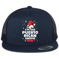 Funny Puerto Rican Gnome Family Matching Group Christmas Flat Bill Trucker Hat