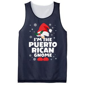 Funny Puerto Rican Gnome Family Matching Group Christmas Mesh Reversible Basketball Jersey Tank