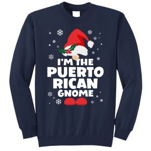 Funny Puerto Rican Gnome Family Matching Group Christmas Tall Sweatshirt