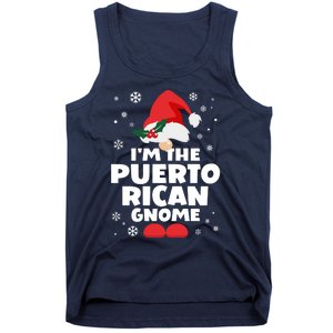 Funny Puerto Rican Gnome Family Matching Group Christmas Tank Top