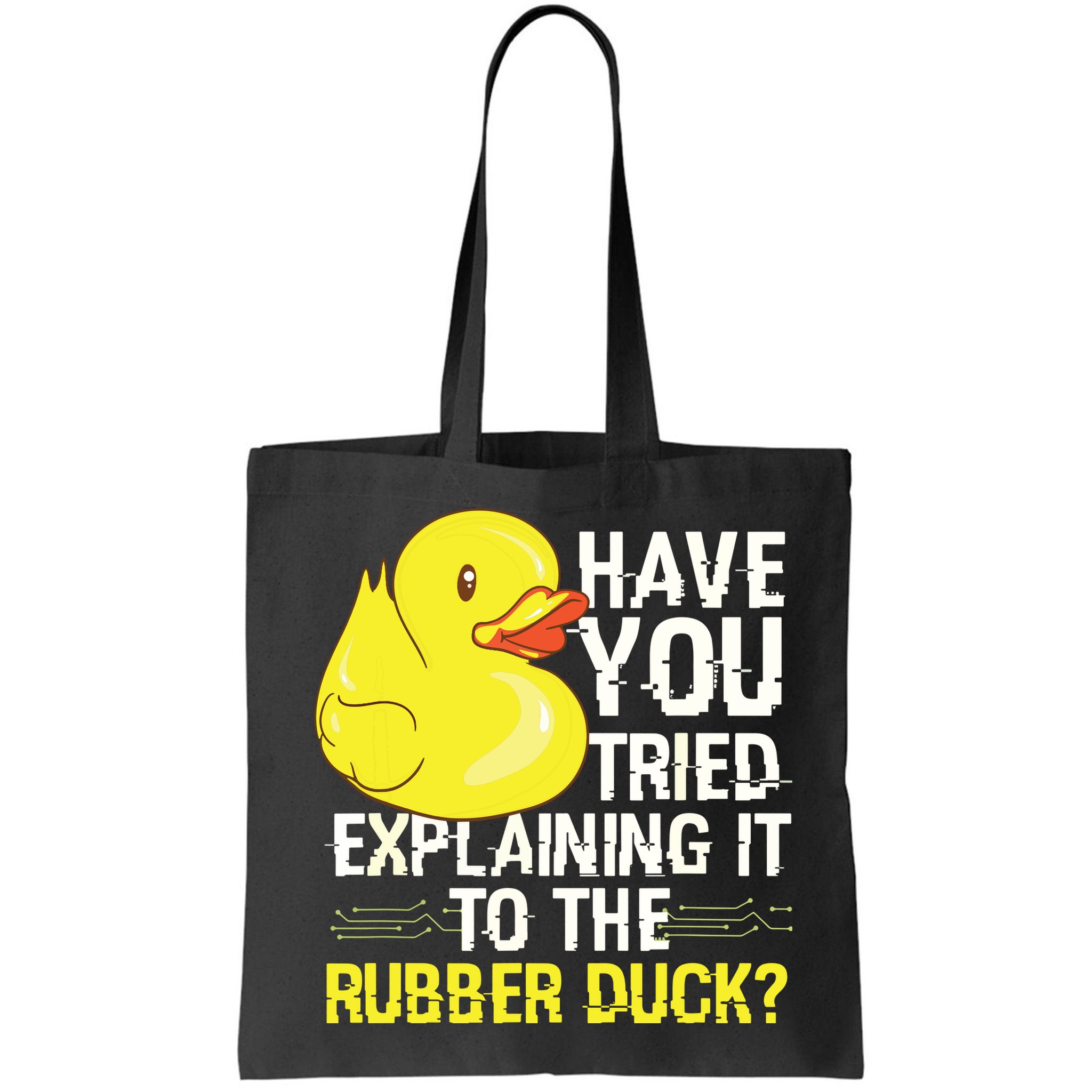 Funny Programmer Rubber Duck Debugging Bag