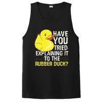 Funny Programmer Rubber Duck Debugging PosiCharge Competitor Tank