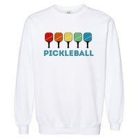 Funny Pickleball Retro Vintage Garment-Dyed Sweatshirt