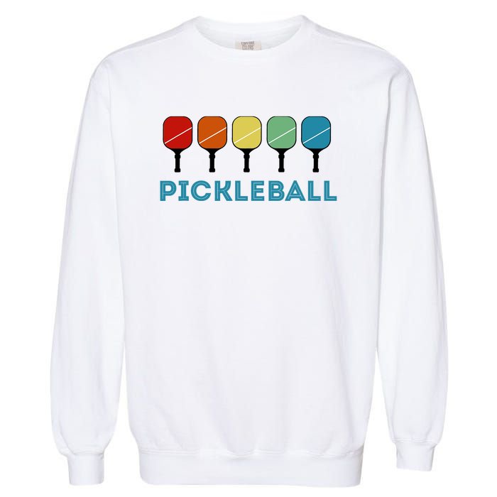 Funny Pickleball Retro Vintage Garment-Dyed Sweatshirt