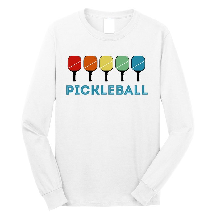 Funny Pickleball Retro Vintage Long Sleeve Shirt