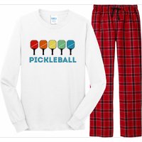 Funny Pickleball Retro Vintage Long Sleeve Pajama Set