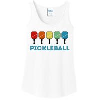 Funny Pickleball Retro Vintage Ladies Essential Tank