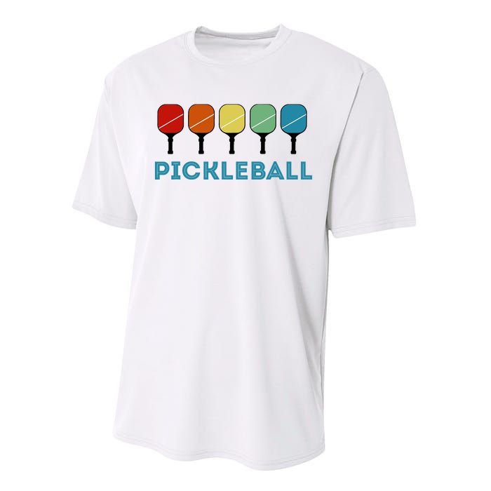 Funny Pickleball Retro Vintage Performance Sprint T-Shirt