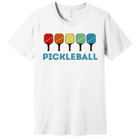 Funny Pickleball Retro Vintage Premium T-Shirt