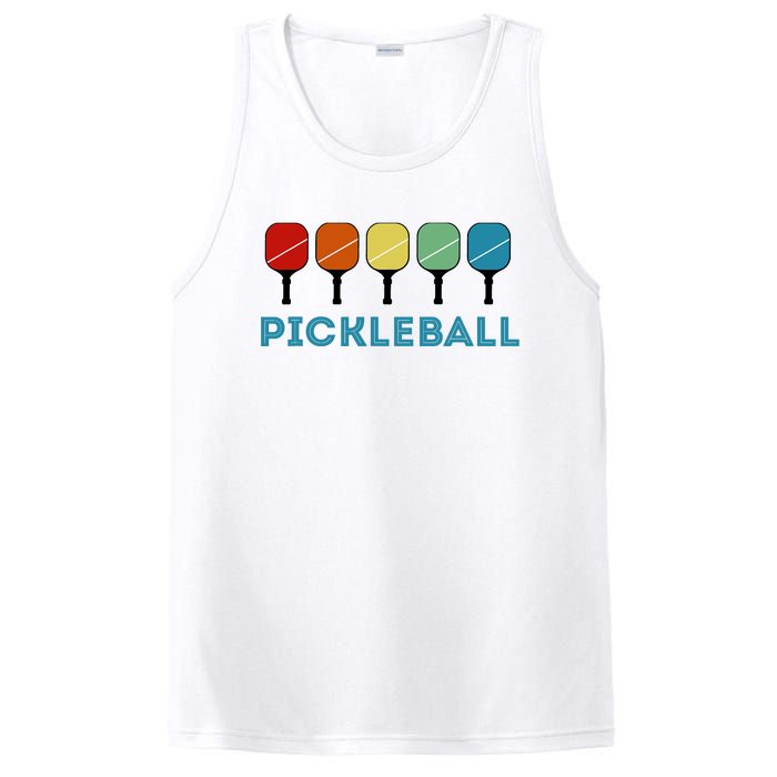 Funny Pickleball Retro Vintage PosiCharge Competitor Tank