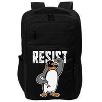 Funny Penguin Resist Penguins Protest Against Tariffs Impact Tech Backpack