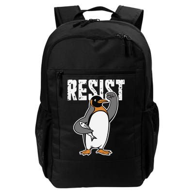 Funny Penguin Resist Penguins Protest Against Tariffs Backpack