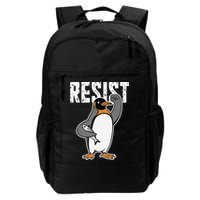 Funny Penguin Resist Penguins Protest Against Tariffs Backpack