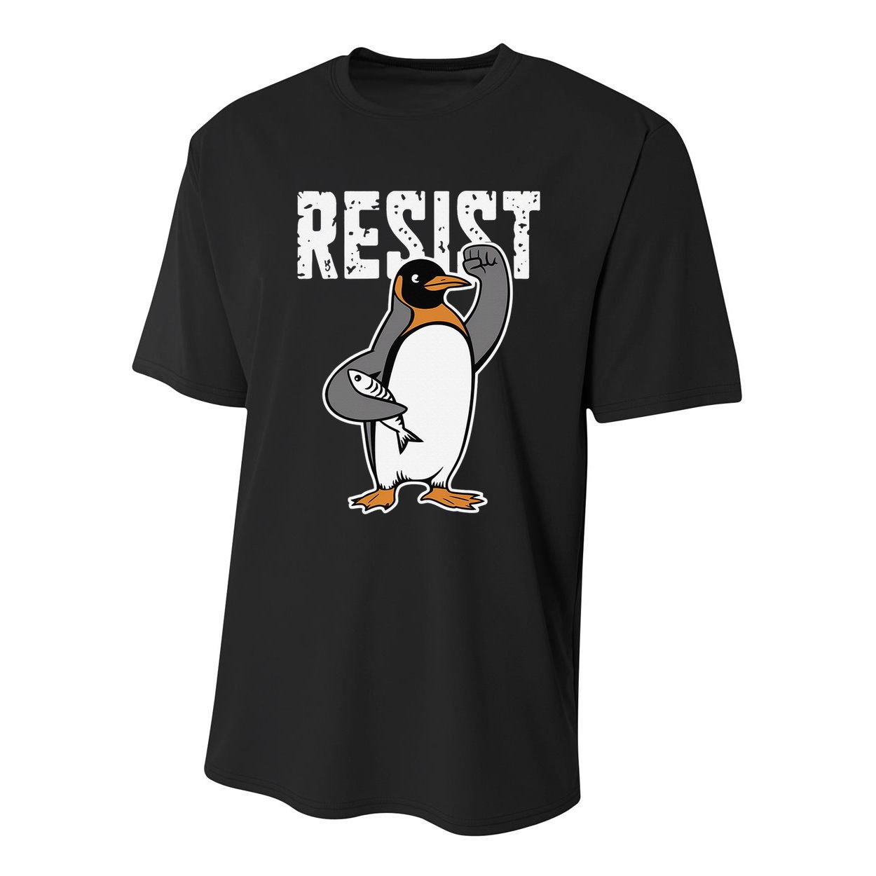 Funny Penguin Resist Penguins Protest Against Tariffs Youth Performance Sprint T-Shirt