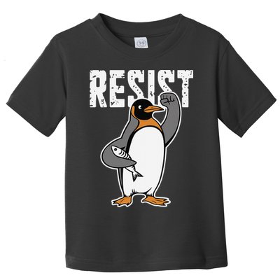Funny Penguin Resist Penguins Protest Against Tariffs Toddler T-Shirt