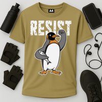 Funny Penguin Resist Penguins Protest Against Tariffs Performance Shirt