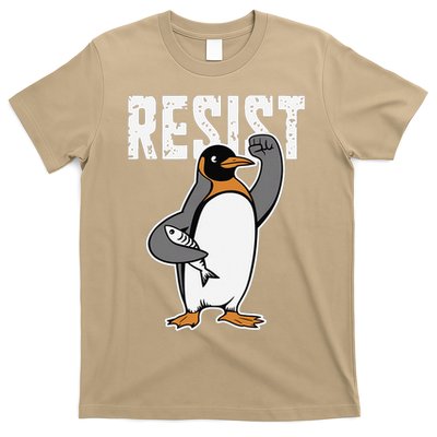 Funny Penguin Resist Penguins Protest Against Tariffs T-Shirt