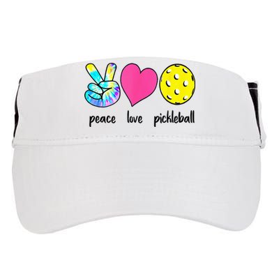 Funny Pickleball Retired Ladies Peace Love Pickleball Adult Drive Performance Visor