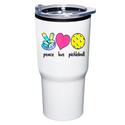 Funny Pickleball Retired Ladies Peace Love Pickleball Tumbler