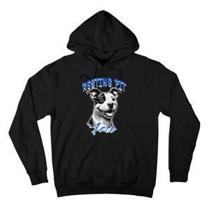 Funny Pitbull Resting Pit Face Humor Tall Hoodie