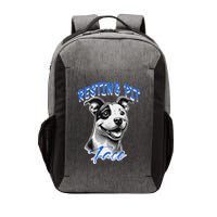 Funny Pitbull Resting Pit Face Humor Vector Backpack