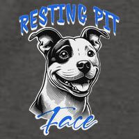Funny Pitbull Resting Pit Face Humor Vector Backpack