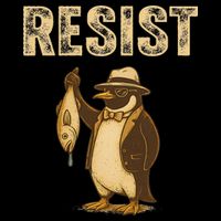 Funny Penguin Resist I Stand With Penguins Against Tariffs 7-Panel Snapback Hat
