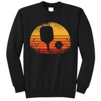 Funny Pickleball Retro Vintage Silhouette Pickleball Player Tall Sweatshirt