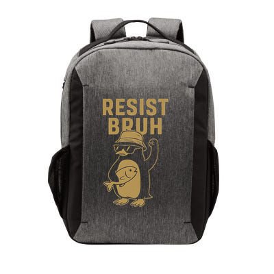 Funny Penguin Resist Bruh Protest Against Hight Tariffs Vector Backpack