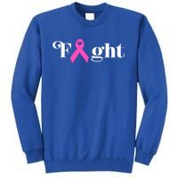 Fight Pink Ribbon Breast Cancer Gift Tall Sweatshirt