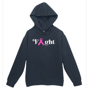 Fight Pink Ribbon Breast Cancer Gift Urban Pullover Hoodie