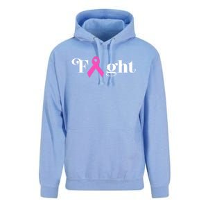 Fight Pink Ribbon Breast Cancer Gift Unisex Surf Hoodie