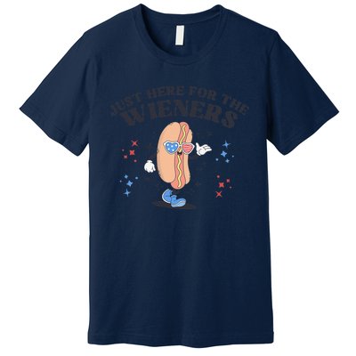 Funny Patriotic Retro Hot Dog Premium T-Shirt