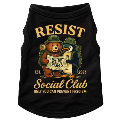 Funny Penguin Resist Penguins Protest Against Tariffs Doggie Tank