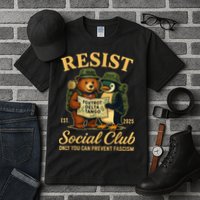 Funny Penguin Resist Penguins Protest Against Tariffs Tall T-Shirt