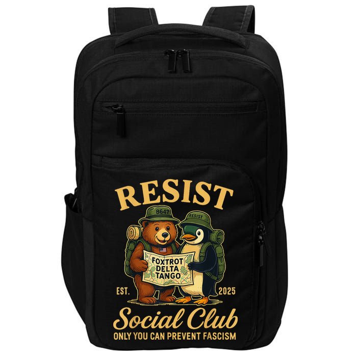 Funny Penguin Resist Penguins Protest Against Tariffs Impact Tech Backpack