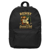 Funny Penguin Resist Penguins Protest Against Tariffs 16 in Basic Backpack