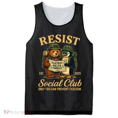 Funny Penguin Resist Penguins Protest Against Tariffs Mesh Reversible Basketball Jersey Tank