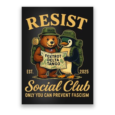 Funny Penguin Resist Penguins Protest Against Tariffs Poster