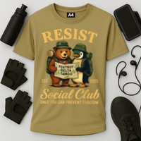Funny Penguin Resist Penguins Protest Against Tariffs Performance Shirt