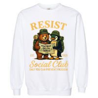 Funny Penguin Resist Penguins Protest Against Tariffs Garment-Dyed Sweatshirt