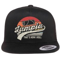 Filipino Pride Retro Vintage Lumpia Flat Bill Trucker Hat