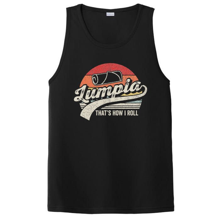 Filipino Pride Retro Vintage Lumpia PosiCharge Competitor Tank